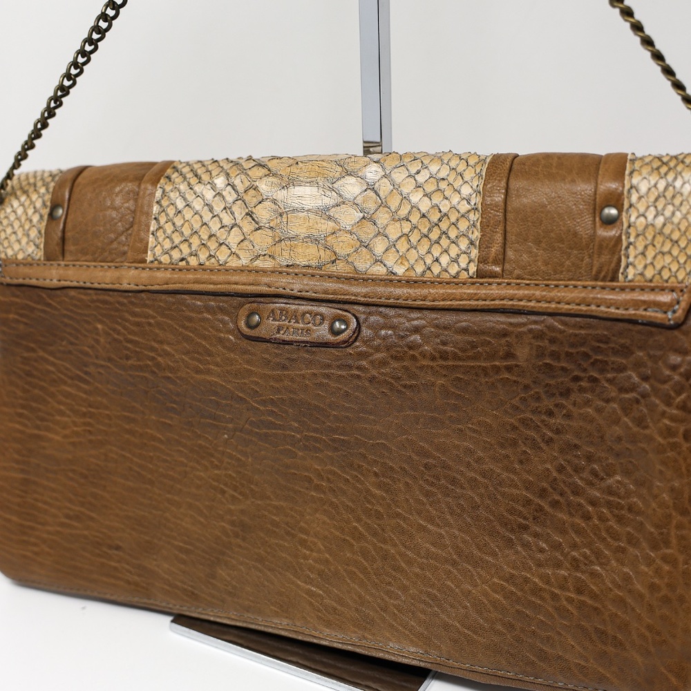 Abaco Paris Genuine Leather Snake Python Embossed… - image 4